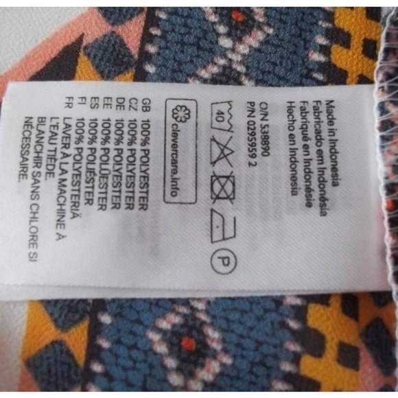 H&M Button Front Sleeveless Shirt Size US 8 (Medium) - Picture 6 of 8